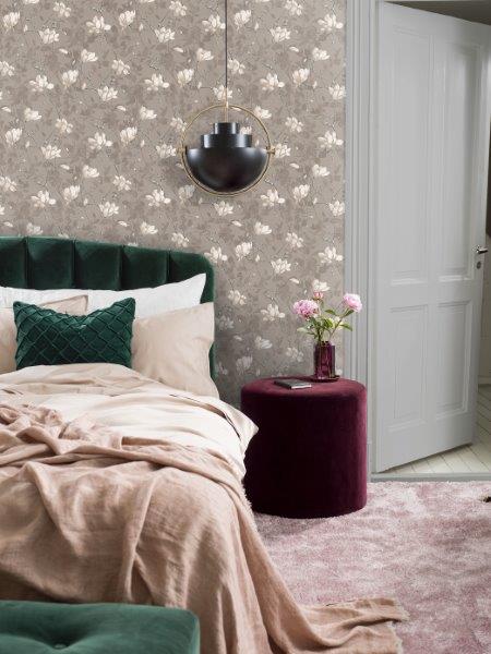 Borastapeter behang magnolia bruin - 53 cm x 10.05 m - 660432 - vtwonen shop