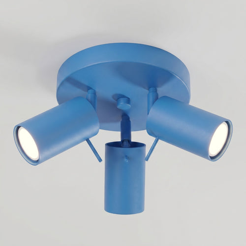 Sollux Lighting Plafondlamp RING 3P azuur - 25,7x25,7x14,5cm
