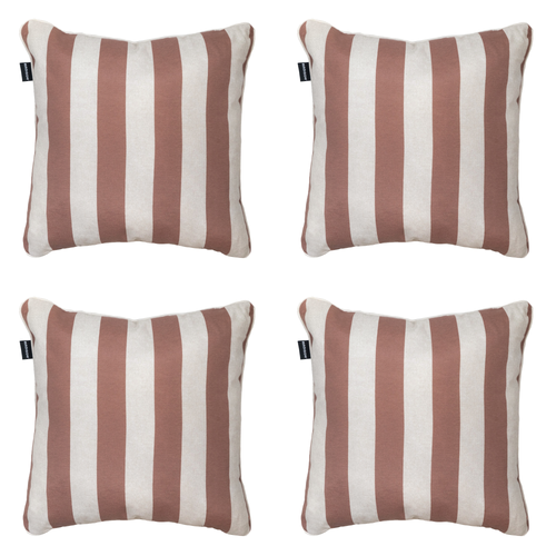 Madison sierkussen Amora - bruin - 50x50x10cm - set van 4
