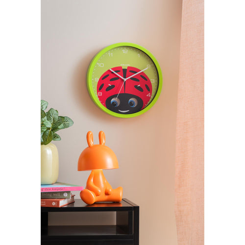 Karlsson wandklok Peekaboo Ladybug - groen - Ø30.8cm - vtwonen shop