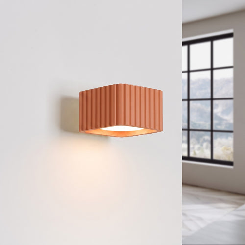 Sollux Lighting Wandlamp RIFF rode oker Gx53 - 10x12x6cm