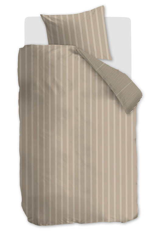 vtwonen Dekbedovertrek Mini Stripe - 140 x 220 cm - Naturel