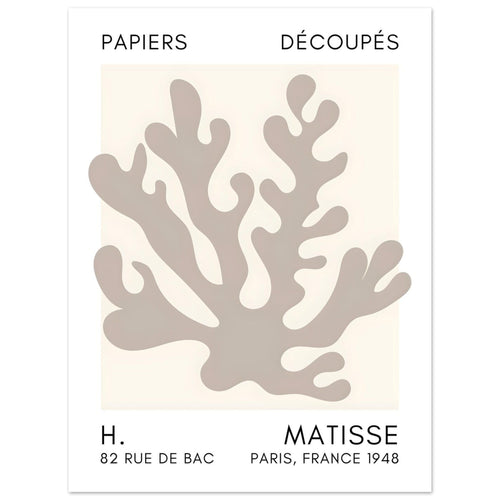Artfulprints  Matisse – Saltflower shapes grey   poster 30x40 cm - vtwonen shop