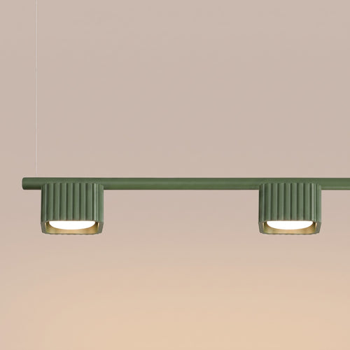 Sollux Lighting Kroonluchter RIFF 4 olijfgroen Gx53 - 122x10x208cm