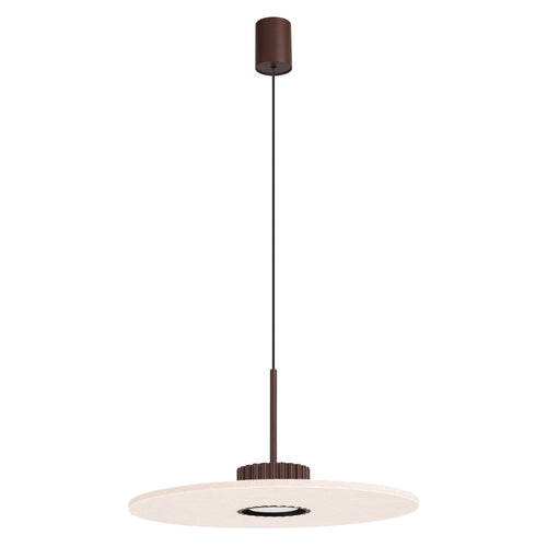 Sollux Lighting Hanglamp OVO 1 brązowa/beżowa filc Gx53 - 40x40x125cm