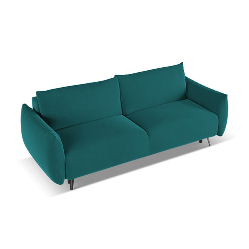 LaMiaSofa 3-zits slaapbank Genova - velours - marien - 230x105x86