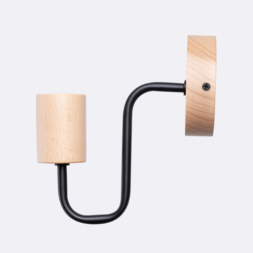 Sollux Lighting Wandlamp TIMBO zwart - 8x19x18,5cm