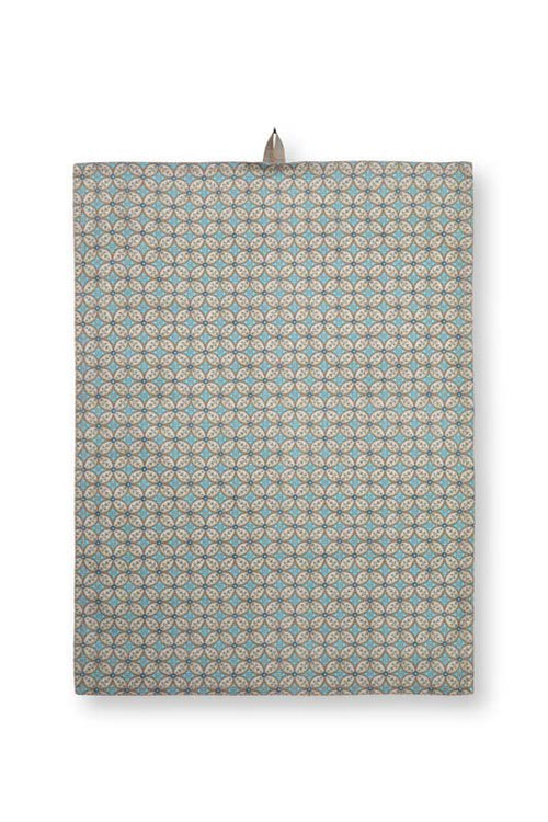 Pip Studio Theedoek - Blooming Tales - Khaki - Set van 2