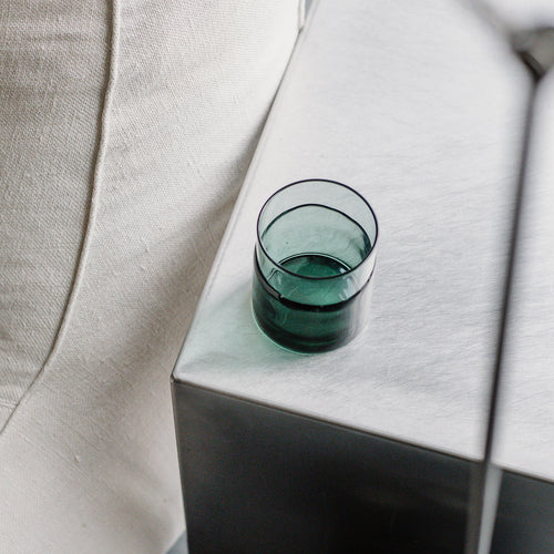 S|P Collection - Glas 31,5cl groen Mono - Set van 2