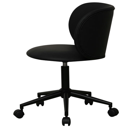 Furnhouse bureaustoel Bobo - Zwart - Kunstleer - 56x57x71