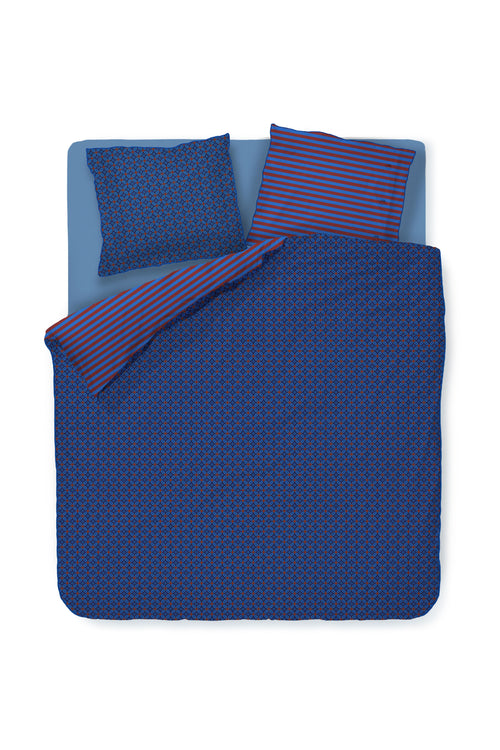 Pip Studio Dekbedovertrek Alvida - 200 x 200/220 cm - Donkerblauw