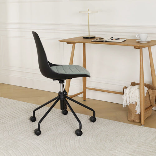 Nolon Nout-Liv Bureaustoel Zwart - Groen Kussen - Zwart Onderstel - vtwonen shop