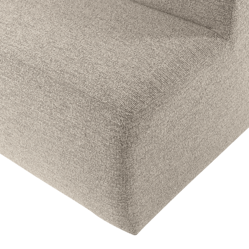 WOOOD eetbank 164 cm rugleuning Mojo Base - Bouclé - Beige - 83x164x76