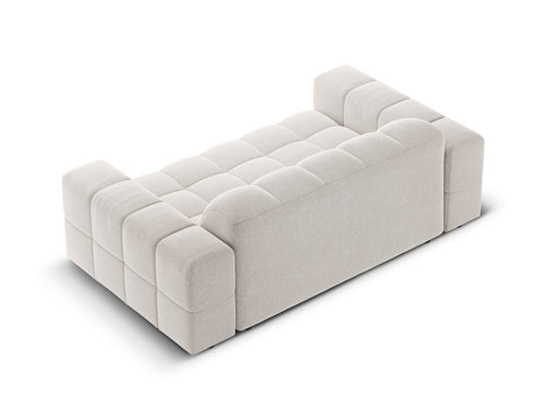 Cosmopolitan Design Bank Chicago 2-zits, chenille lichtgrijs - 102x178x78cm