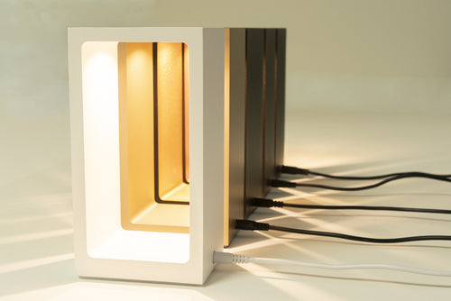 Artdelight tafellamp Corridor - 1 lichts - 8  x 18   cm - zwart koper