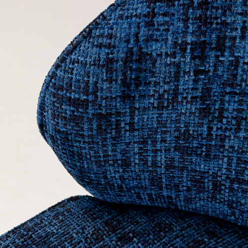 Kare Design Draaifauteuil Ellie donkerblauw