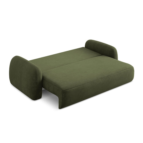 LaMiaSofa 3-zits slaapbank Amalfi - chenille stof - olijf - 250x112x90
