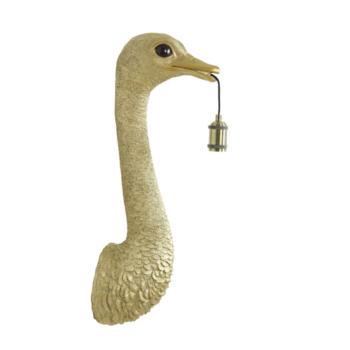 Light & Living wandlamp Ostrich - goud - 25x19x72cm - vtwonen shop