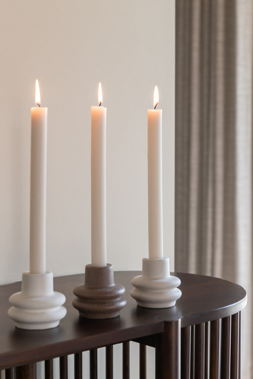 J-Line kandelaar Buoys - porselein - mix - 3 stuks - vtwonen shop