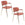 Housecraft Living Jolien Eetkamerstoelen armleuning Zwart/Grijs - Set van 2