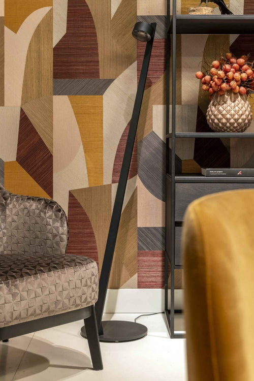 Artdelight vloerlamp Omega - 1 lichts - 30  x 146.3   cm - zwart - vtwonen shop