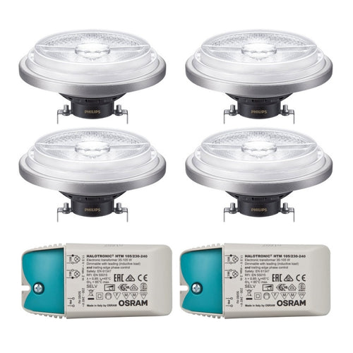 Artdelight Plafondlamp Dutchess 4L SQ - Wit