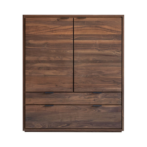 Tikamoon Massief notenhouten dressoir 110 cm - Bruin - vtwonen shop