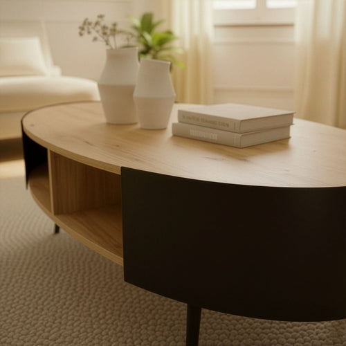 Calicosy - EKLO Salontafel - Licht hout - 120x60x39 cm