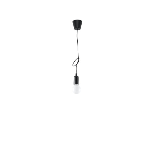 Sollux Lighting Hanglamp DIEGO 1 zwart - 9x9x90cm