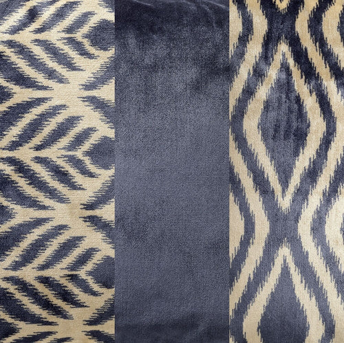 KUSSENSET | 3-delig | Celeste Signature | blauw | Hoii | inclusief veren binnenkussens