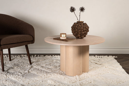 Rebellenclub Salontafel Grenaa - Ø80 cm - Licht Eiken - vtwonen shop