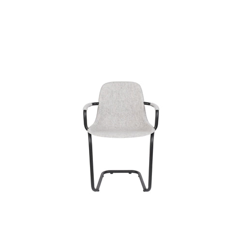 Zuiver Thirsty Eetkamerstoelen armleuning Grijs - Set van 2