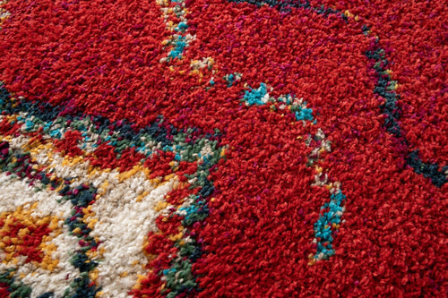 AFK Living vloerkleed  Native - shaggy - rood - 140 x 200 cm - vtwonen shop