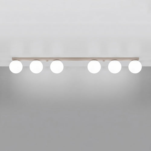 Sollux Lighting Plafondlamp YOLI 6 taupe - 120x12x14,5cm