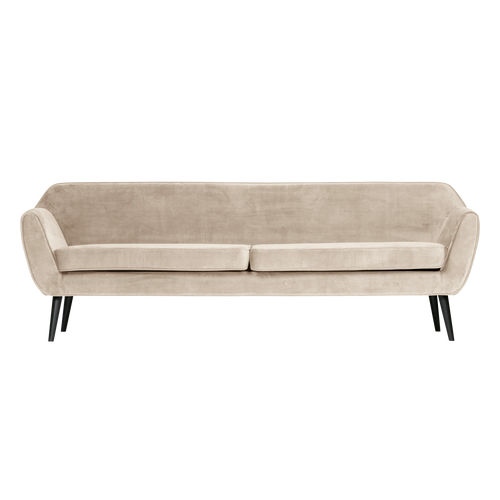 WOOOD XL bank Rocco 230 cm - Velvet - Off White
