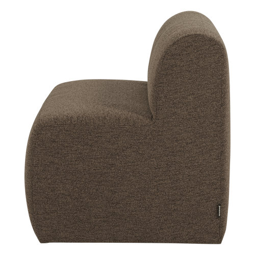 WOOOD eetbank 164 cm rugleuning Mojo Base - Bouclé - Bruin - 83x164x76