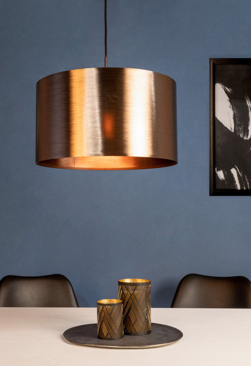 Stars of Light hanglamp Saganto 1 - 1-lichts - e27 - ø45 cm - bruin/koperkleurig
