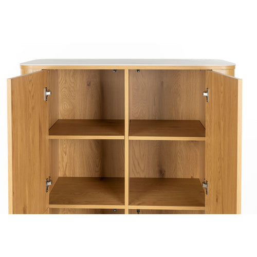 Housecraft Living Almira Kast Hout/ Marmerlook Naturel