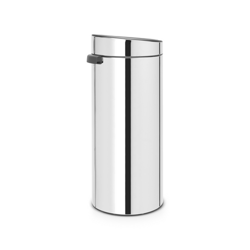 Brabantia Touch Bin New afvalemmer, 30 liter, kunststof binnenemmer - Brilliant Steel