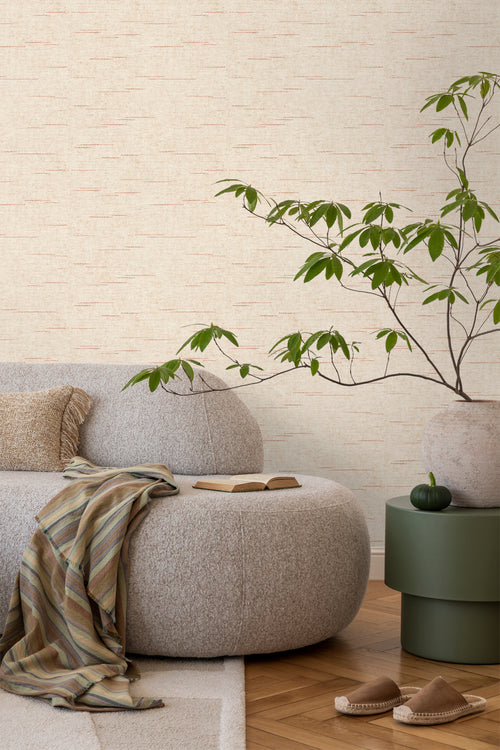 Sanders & Sanders behang geweven structuur beige - 53 cm x 10 m - 640536 - vtwonen shop