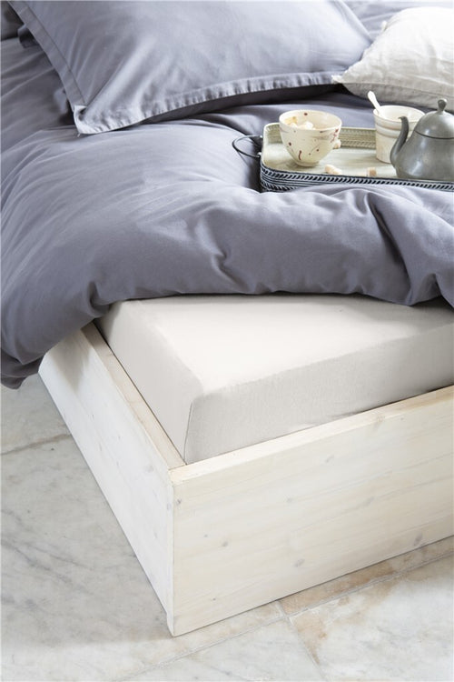 Walra - Hoeslaken Jersey - 90x200/210 cm - Zand