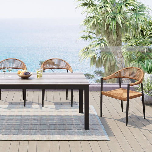 Kare Design Tuinmeubilair tafel en 4 stoelen Sorrento nature - vtwonen shop