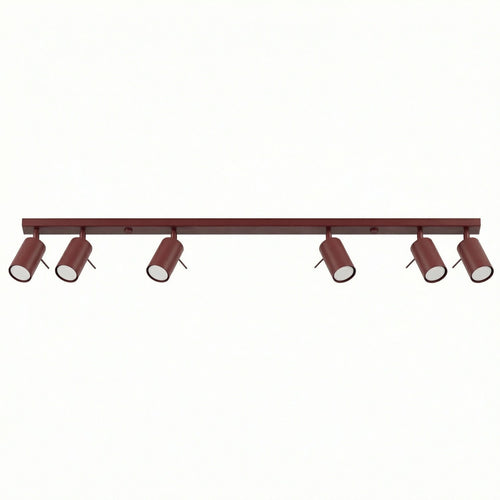 Sollux Lighting Plafondlamp RING 6L bordeaux - 118x6x16cm