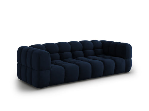 Cosmopolitan Design Modulaire bank Sky 4-zits, flueel, koningsblauw - 102x244x70cm