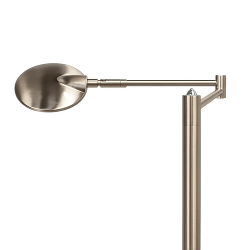 Freelight vloerlamp Piattino - 1 lichts - 25  x 120   cm - mat chroom - vtwonen shop