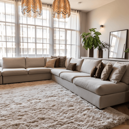 Interieur05 Hoogpolig vloerkleed Fender beige - 240 x 340 cm - vtwonen shop