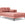 Cosmopolitan Design rechter chaise longue Bali flueel, geel - 185x102x75cm