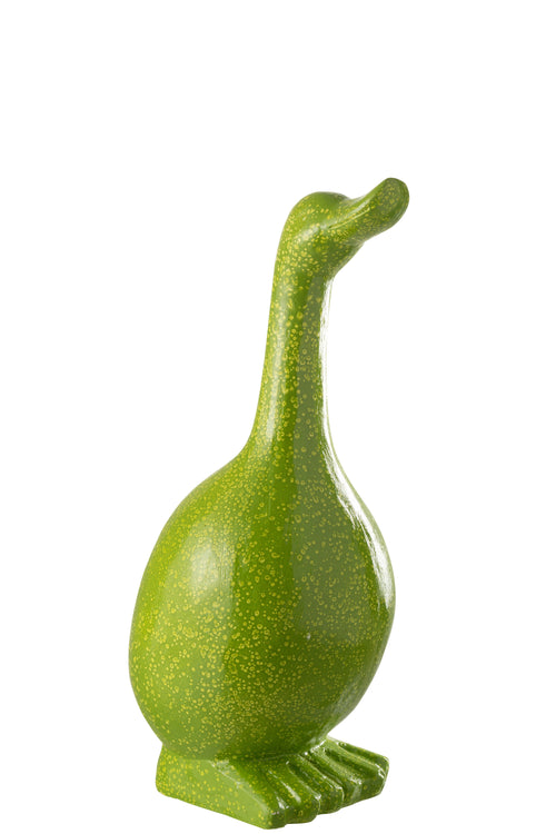 J-Line decoratie Gans Buiten - kunststof - groen