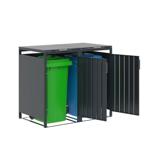 Garden Impressions containerberging Binport 136x80x118 cm - donker grijs