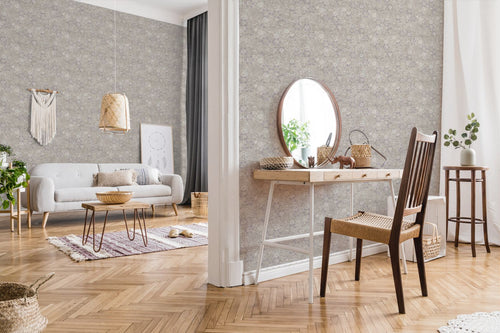 Livingwalls behang tegelmotief beige en grijs - 53 cm x 10.05 m - AS-373912 - vtwonen shop